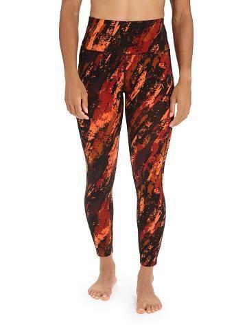 Women's Icebreaker Merino Fastray High Rise Sedimentary Running Tights Cherry / Flash | CA 1439UZGT